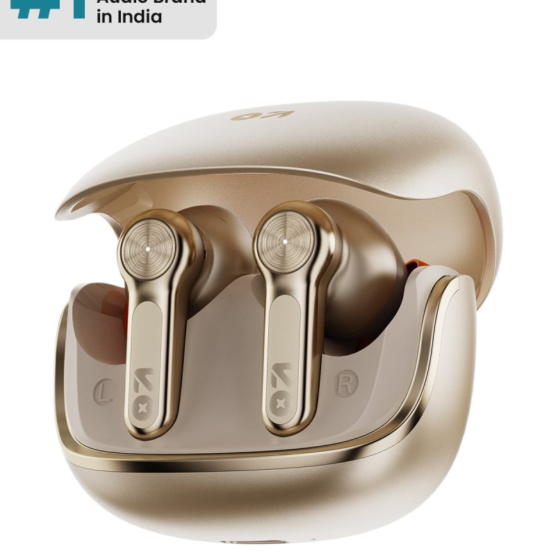 Raven Champagne Premium Wireless Earbuds With Clear Sound & Powerful Bass