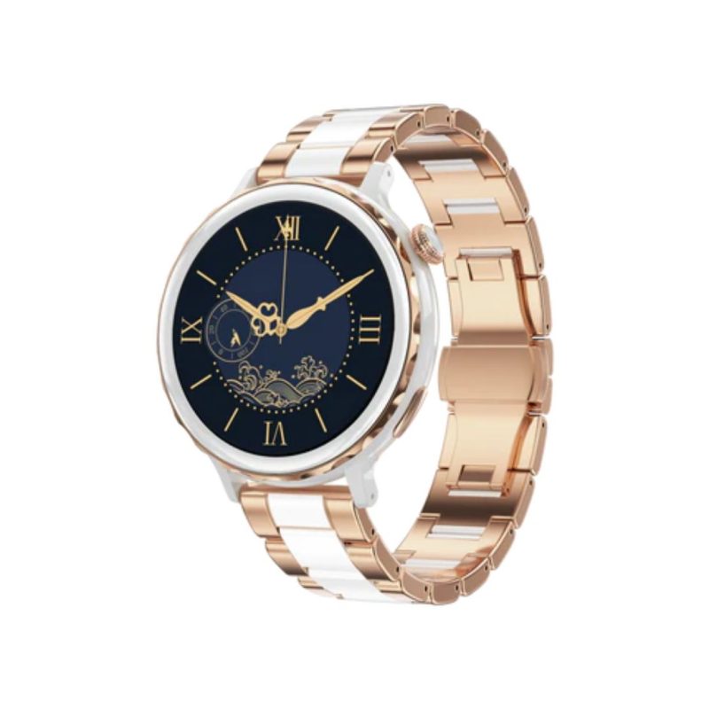 Pebble Diva 1.32 Inch Bluetooth Calling Smartwatch With Women'S Health Tracking & Notifications