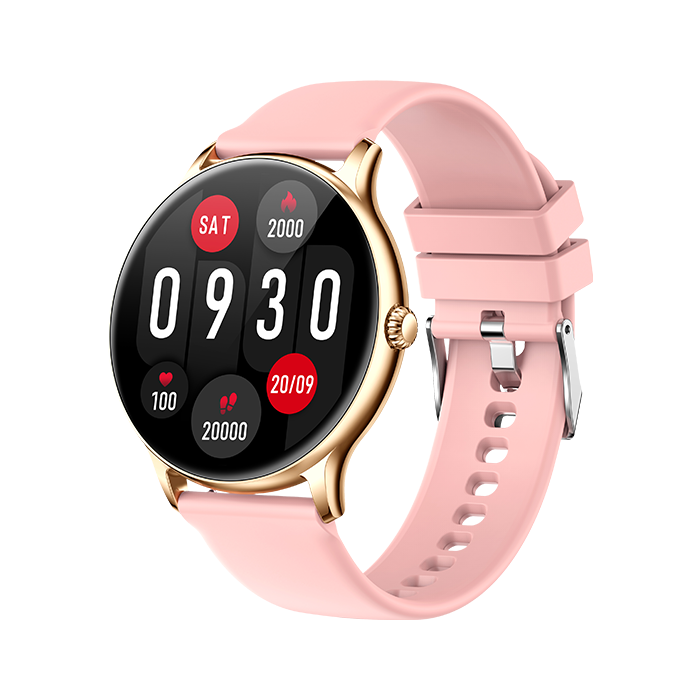 Phoenix Pink Stylish Smartwatch With Fitness & Health Tracking