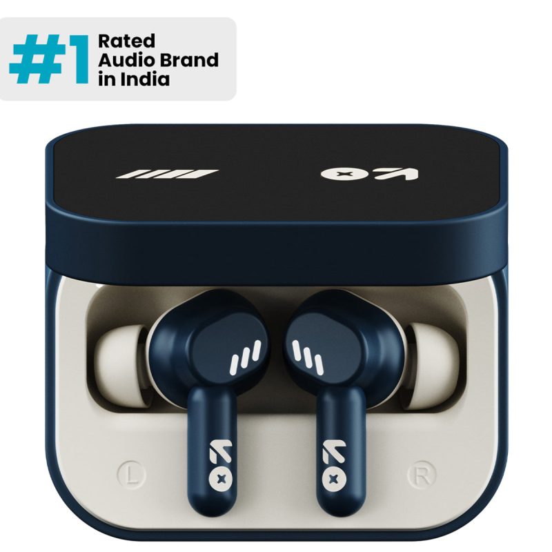 Tenet Midnight Blue Wireless Earbuds With Clear Sound & Deep Bass