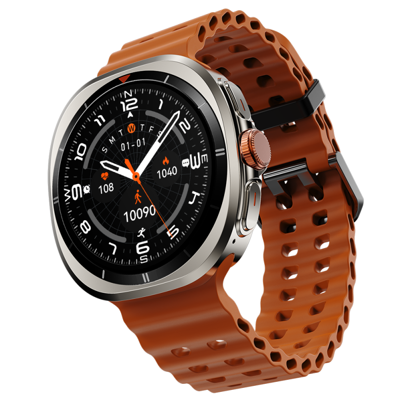 Axiom Orange Sport Smartwatch With Fitness Tracking & Smart Notifications