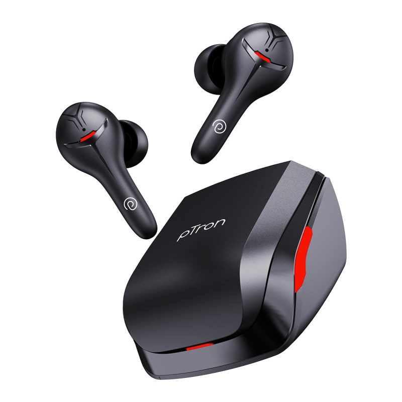 Ptron Playbuds 1 Pro Black Tws Wireless Earbuds With Clear Sound & Deep Bass
