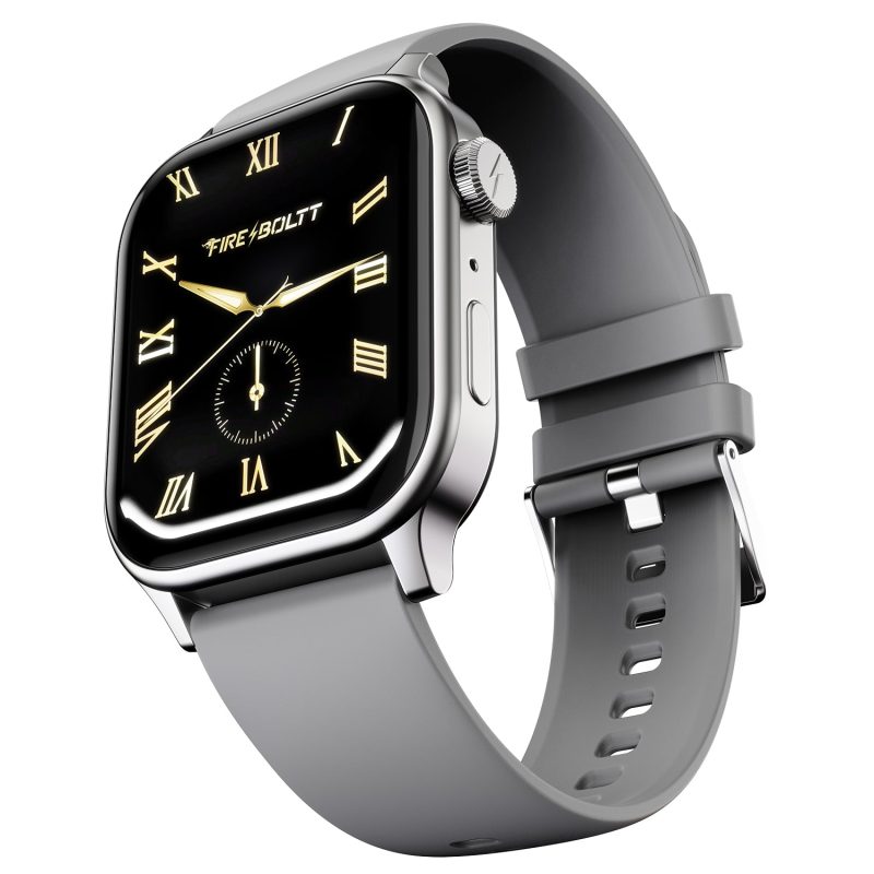 Rise Grey Smartwatch With Fitness Tracking & Smart Features
