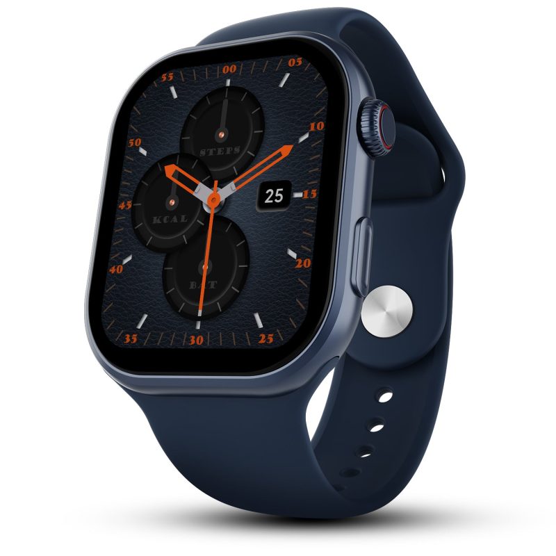 Brillia Blue Stylish Smartwatch With Fitness & Health Tracking