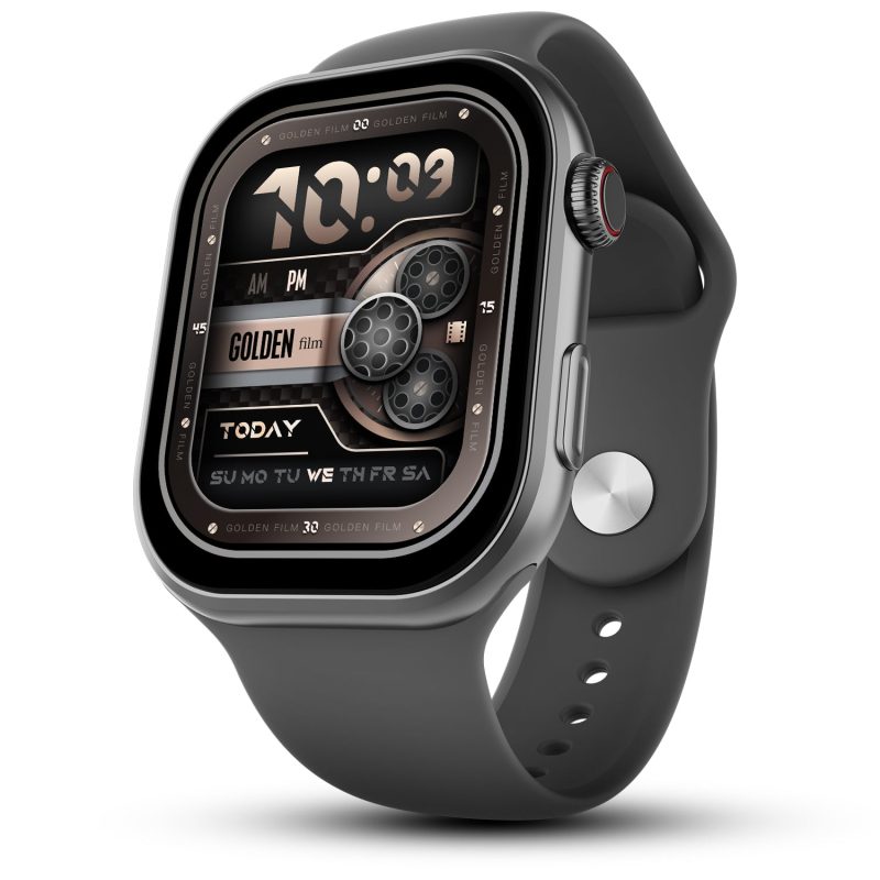 Brillia Dark Grey Premium Smartwatch With Fitness & Health Monitoring