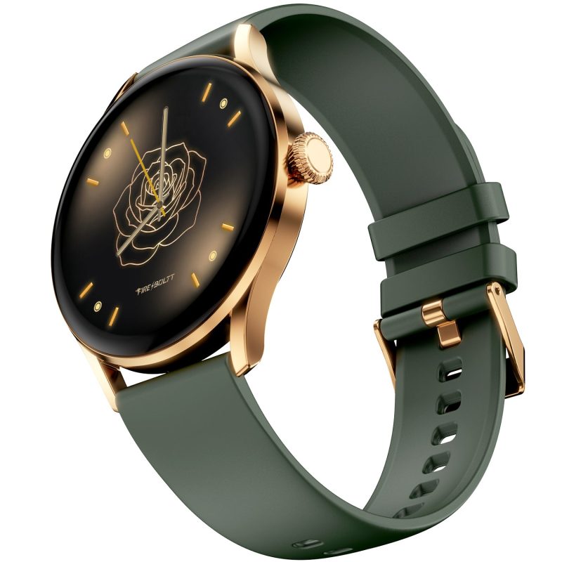 Glitz Soft Olive Smartwatch With Fitness Tracking & Smart Notifications