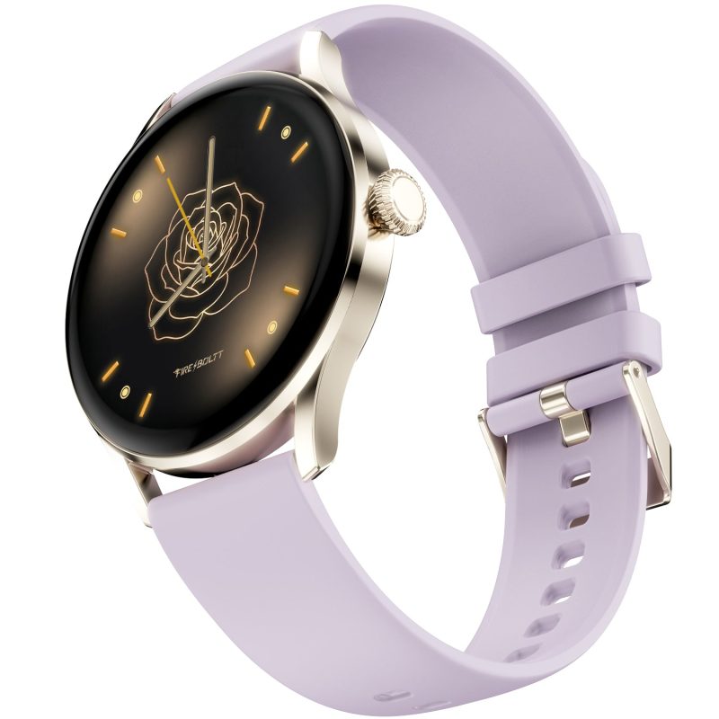 Glitz Lavender Mist Stylish Smartwatch With Fitness & Health Tracking