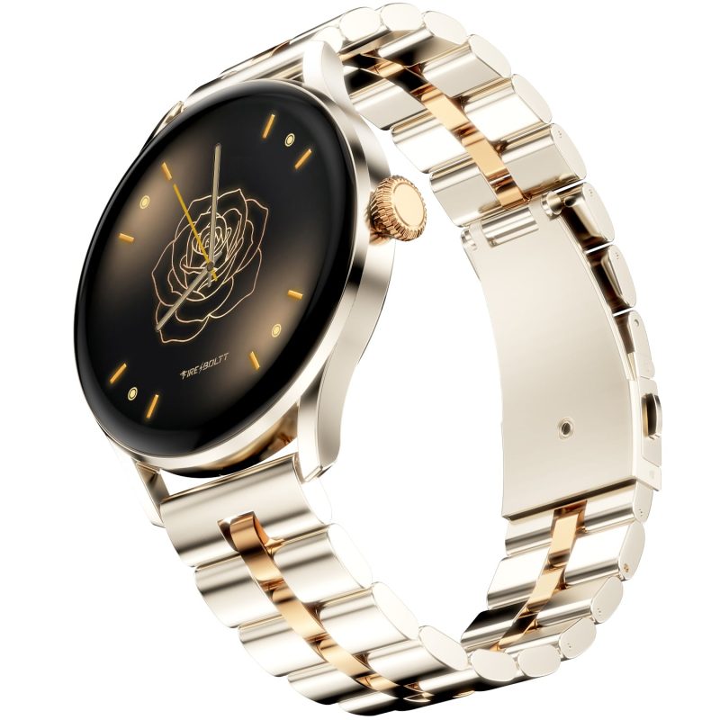 Glitz Ivory Pearl Premium Smartwatch With Fitness Tracking & Smart Notifications