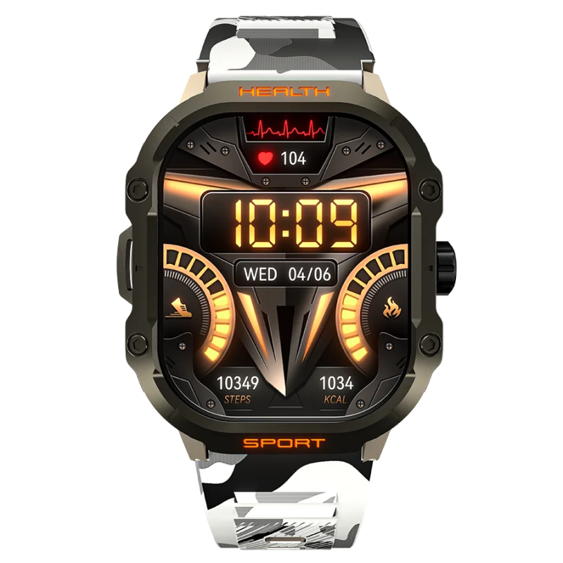 R-013 Rugged Smartwatch With Durable Design & Fitness Tracking