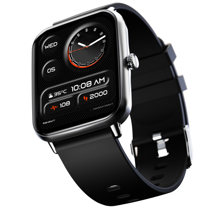 Ninja Call Pro Plus Black Bluetooth Calling Smartwatch With Fitness Tracking & Smart Features