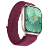 Brillia Pro Nylon Wine Smartwatch With Fitness Tracking & Smart Notifications