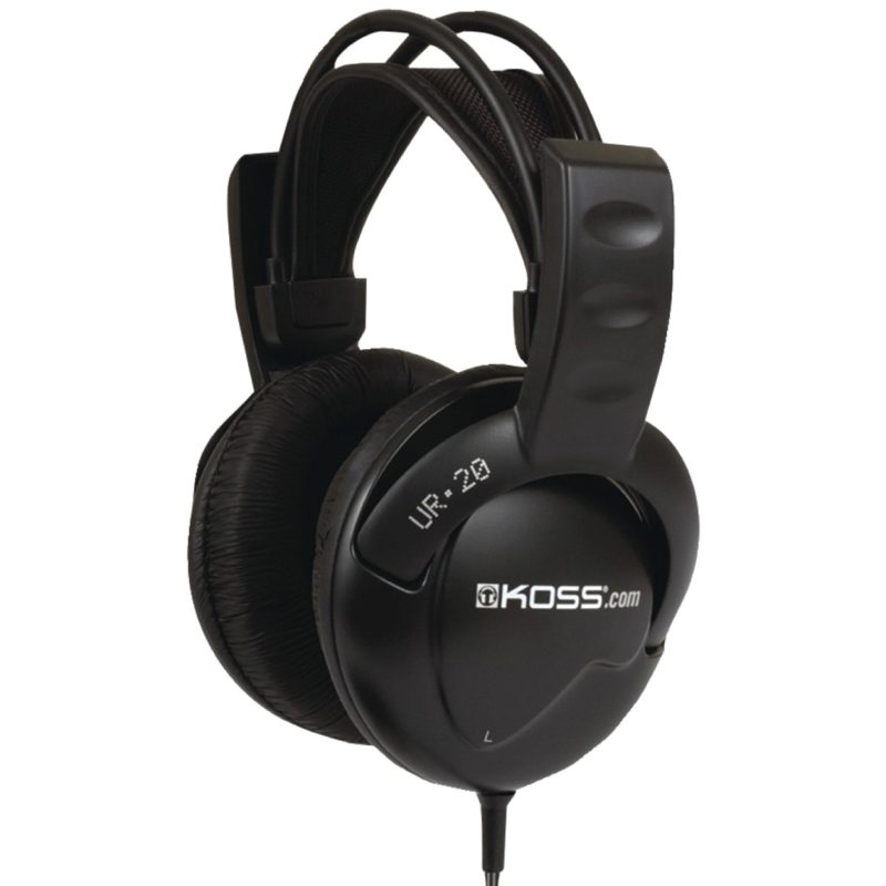 Koss Ur20 Lightweight Over Ear Headphones For Clear Audio & Comfortable Listening