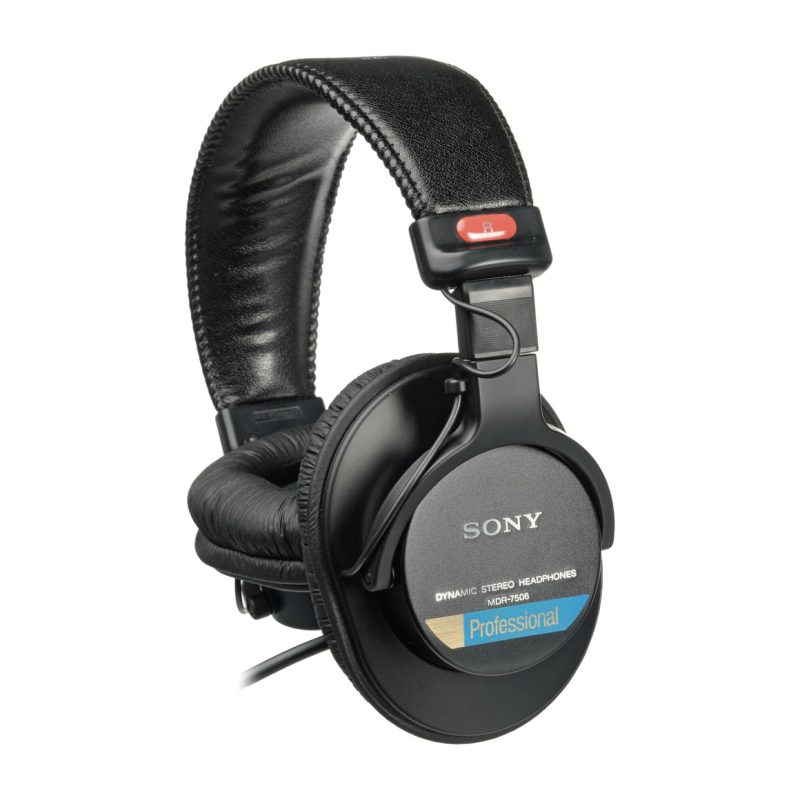 Sony Mdr-7506 Professional Studio Monitor Headphones For Detailed Audio & Mixing