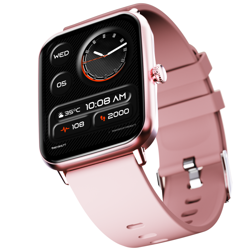 Ninja Call Pro Plus Pink Bluetooth Calling Smartwatch With Fitness Tracking