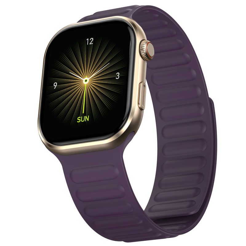Brillia Pro Magnetic Chocolate Brown Smartwatch With Fitness Tracking