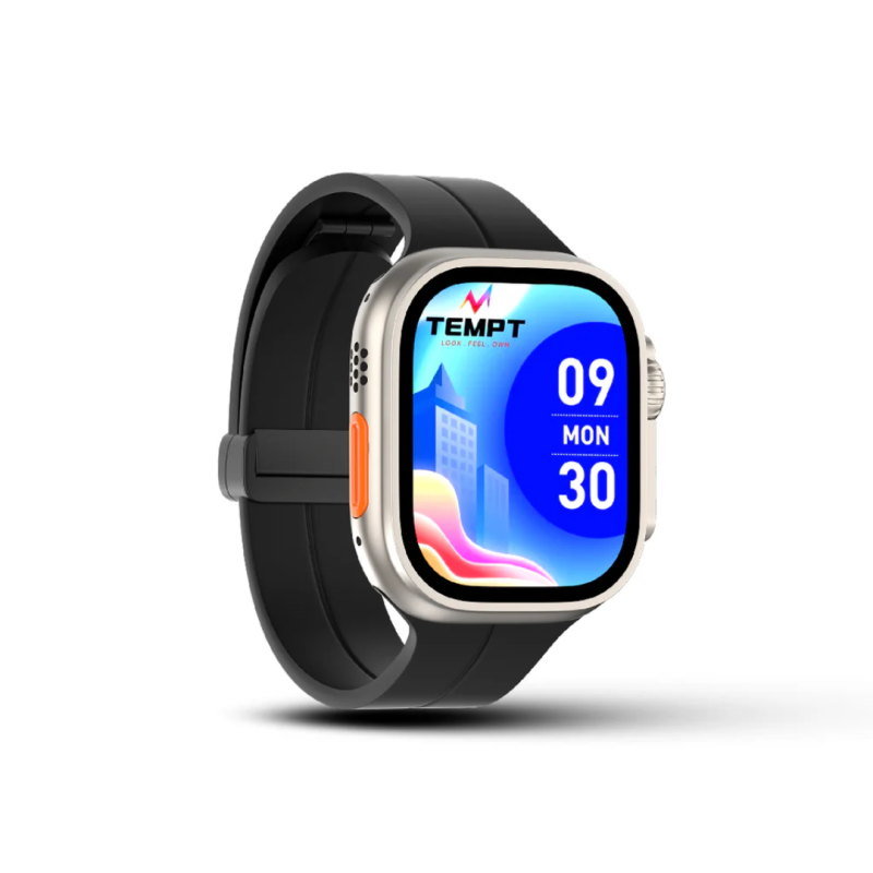 Tempt Verge 2.0 Bluetooth Calling Smartwatch With Always-On Display & Wireless Charging