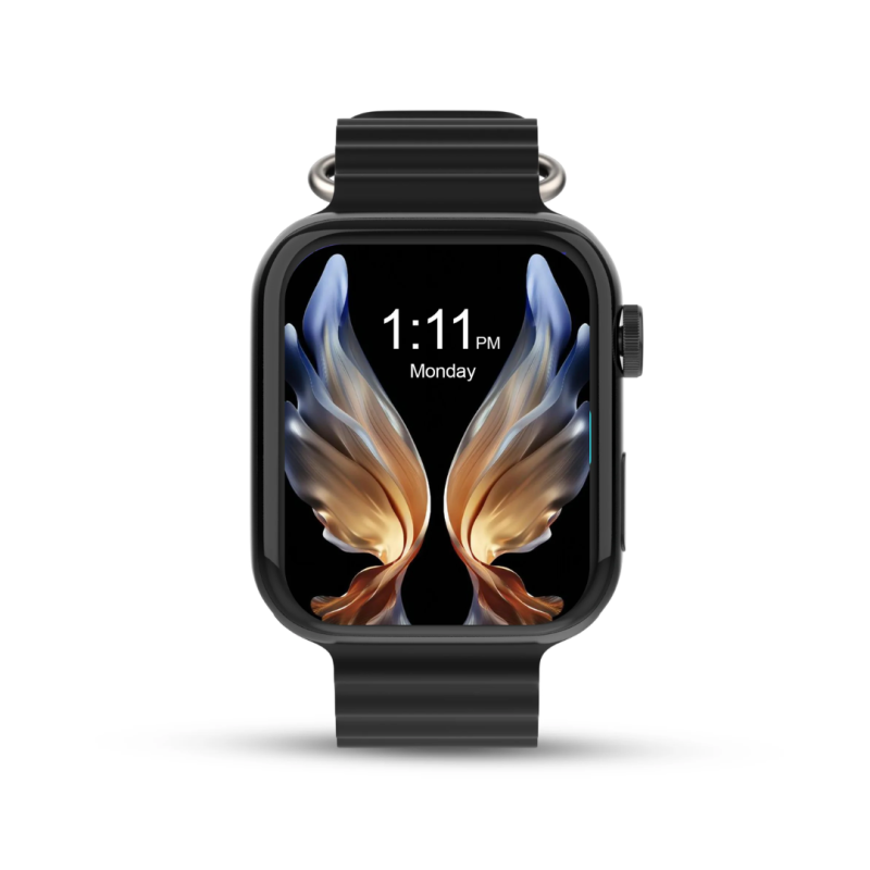 Tempt Verge X Smartwatch With Bluetooth Calling, Amoled Display, Wireless Charging & Spo2