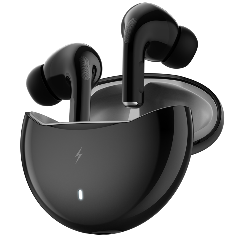 Firepods Aero Black Tws Wireless Earbuds With Clear Sound & Powerful Bass