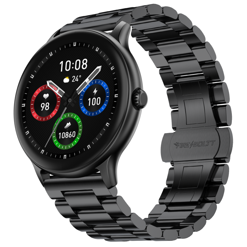 Phoenix Ultra Blaze Black Chain Premium Smartwatch With Stylish Chain Design