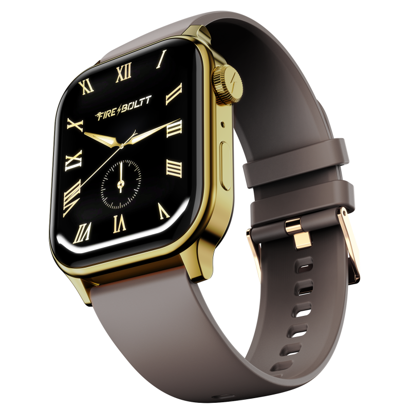 Rise Cinnamon Slate Stylish Smartwatch With Fitness & Health Tracking