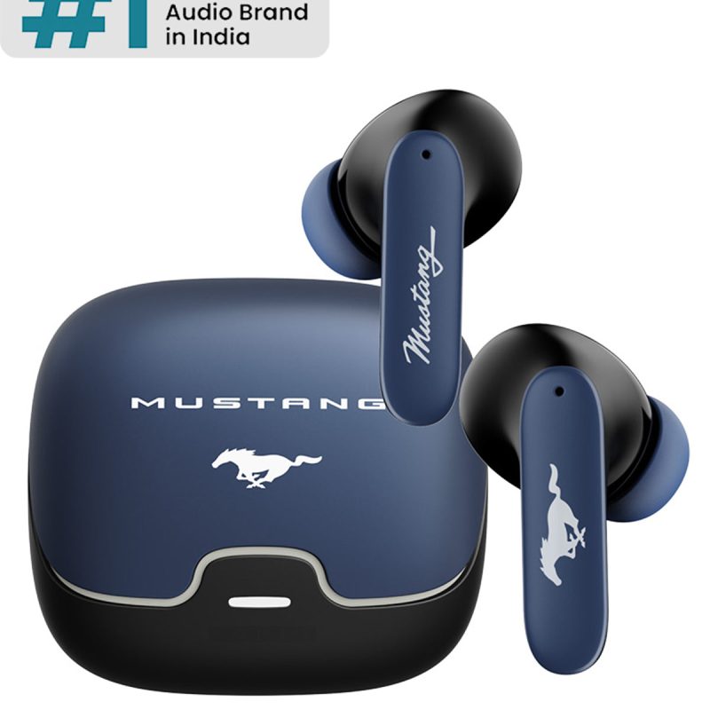 Mustang Official Collab Derby Wireless Earbuds With Immersive Sound & Deep Bass
