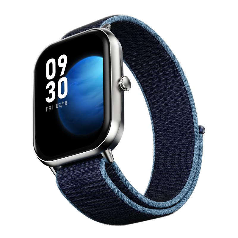 Ninja Call Pro Max Nylon Cyan Bluetooth Calling Smartwatch With Fitness Tracking