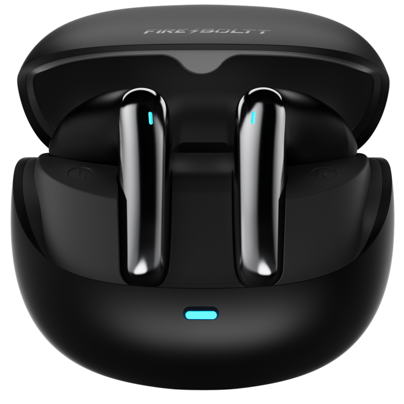 Firepods Aero Fit Graphite Black Tws Wireless Earbuds With Fitness-Friendly Design & Clear Sound