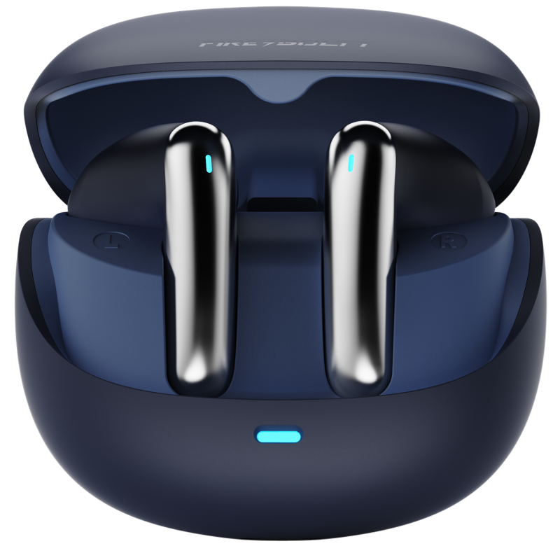 Firepods Aero Fit Storm Blue Tws Wireless Earbuds With Powerful Bass & Clear Audio