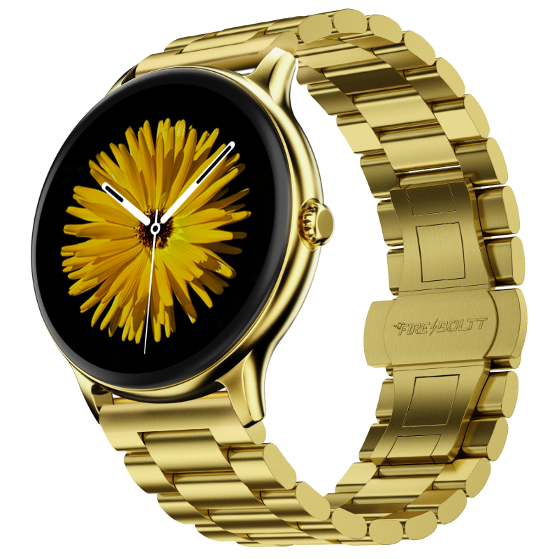 Phoenix Ultra Blaze Gold Chain Premium Smartwatch With Stylish Chain Design