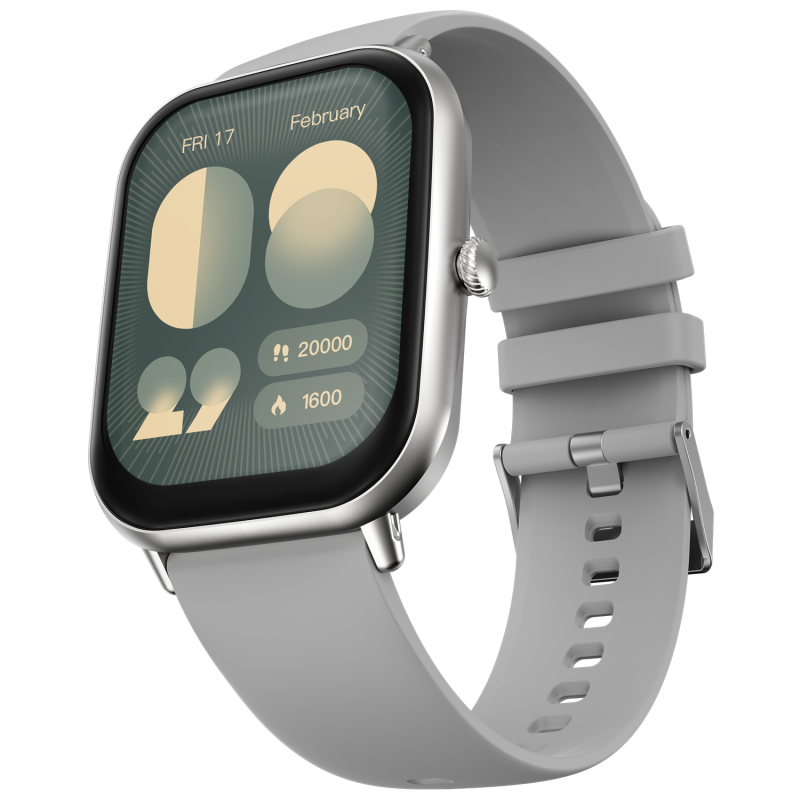 Ninja Call Pro Max Grey Bluetooth Calling Smartwatch With Fitness & Health Tracking