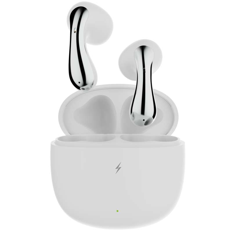 Firepods Aero Lite Polar White Tws Wireless Earbuds With Immersive Sound & Powerful Bass