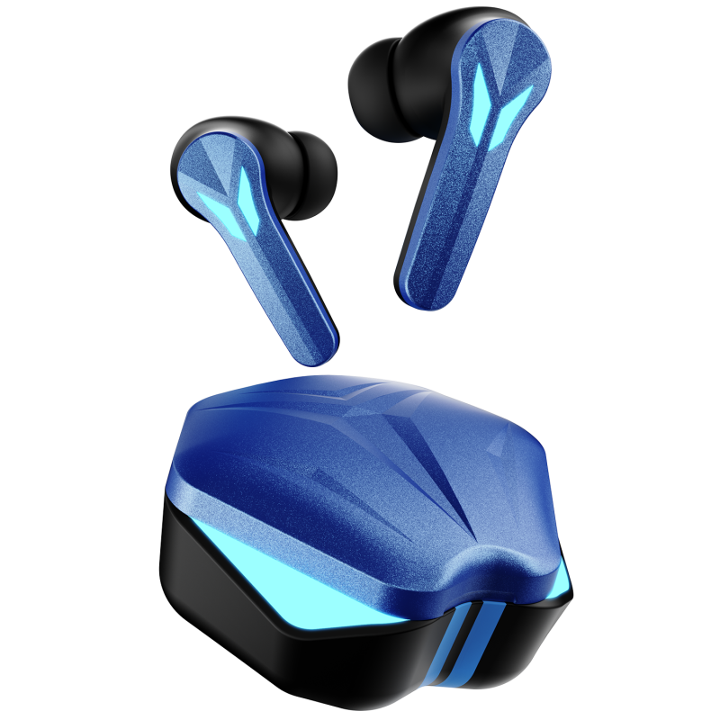 Firepods Aero Shadow Cobalt Blue Tws Wireless Earbuds With Rich Sound & Deep Bass
