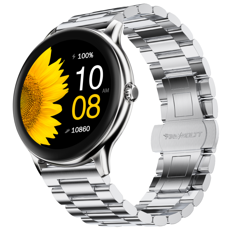 Phoenix Ultra Blaze Silver Premium Smartwatch With Fitness & Smart Features